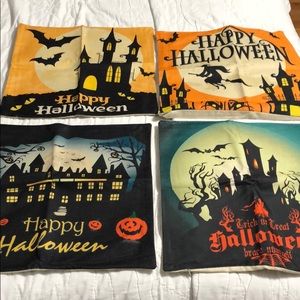 NEW. 4 pc set HALLOWEEN Pillow Covers.